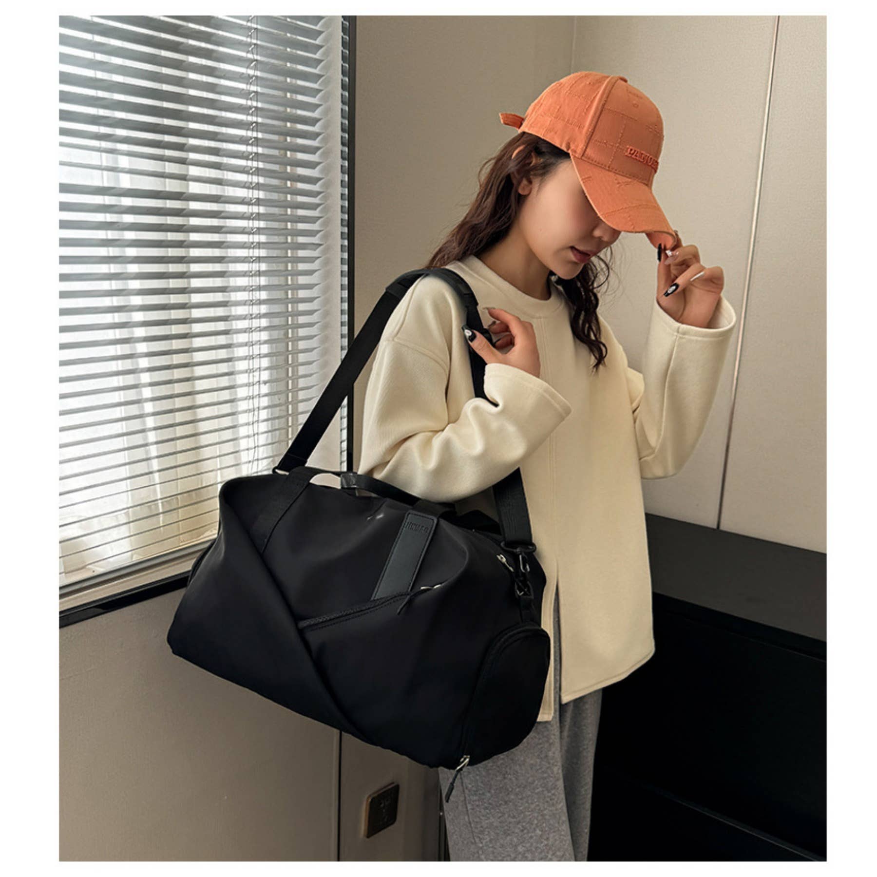 wandf - Vente Sac de voyage – femme - Sac de sport de voyage et de fitness - Séparation étanche pour le mouillé et le sec25