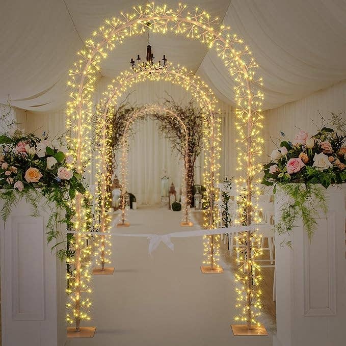 LIGHTSHARE - Wholesale Outdoor Ornament/Decor - Lighted Garden Arbors Bridal Wedding Arch Backdrop Stand Out5