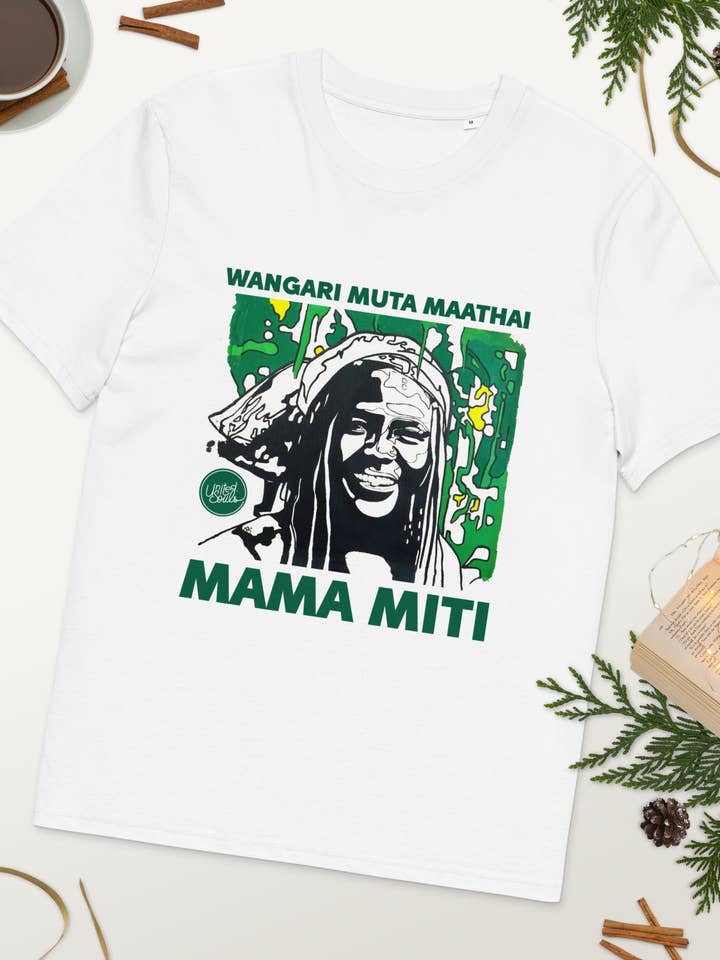 Wangari Muta Maathai | Den unisex t-shirt i økologisk bomuld for engroshandel hos UNITED SOULS