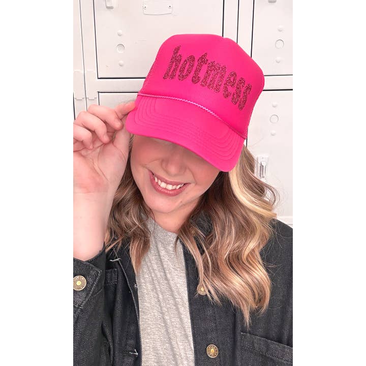Sugar Stitch - Wholesale Trucker Hat - Women's - Glitter Hot Mess Trucker Hat