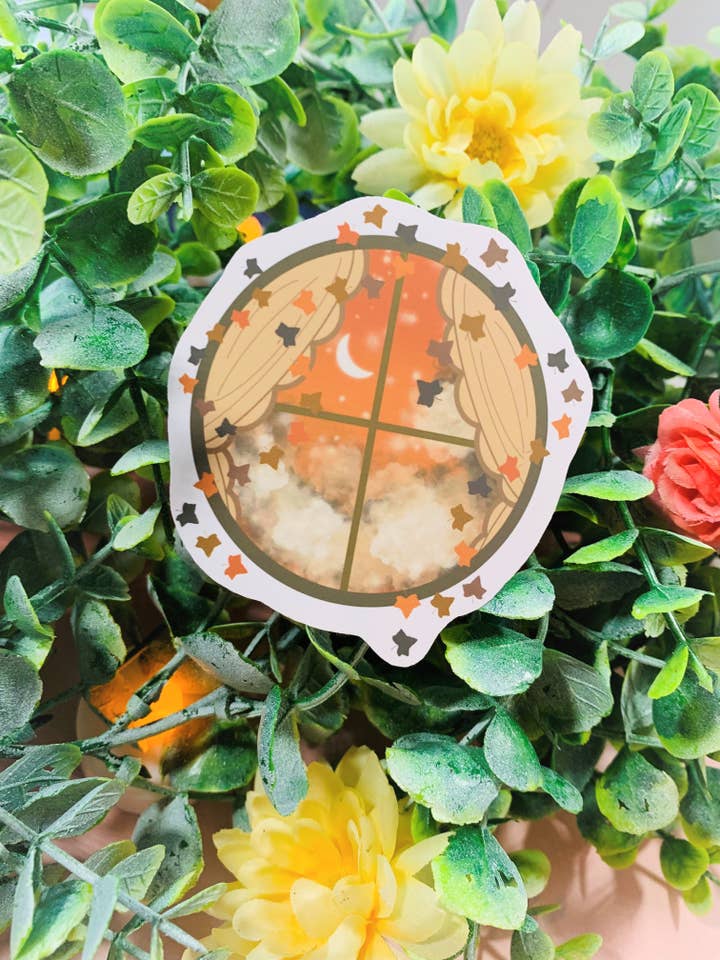 Autumn Cottagecore Window Sill - Die Cut for wholesale by Emily Rose Creates