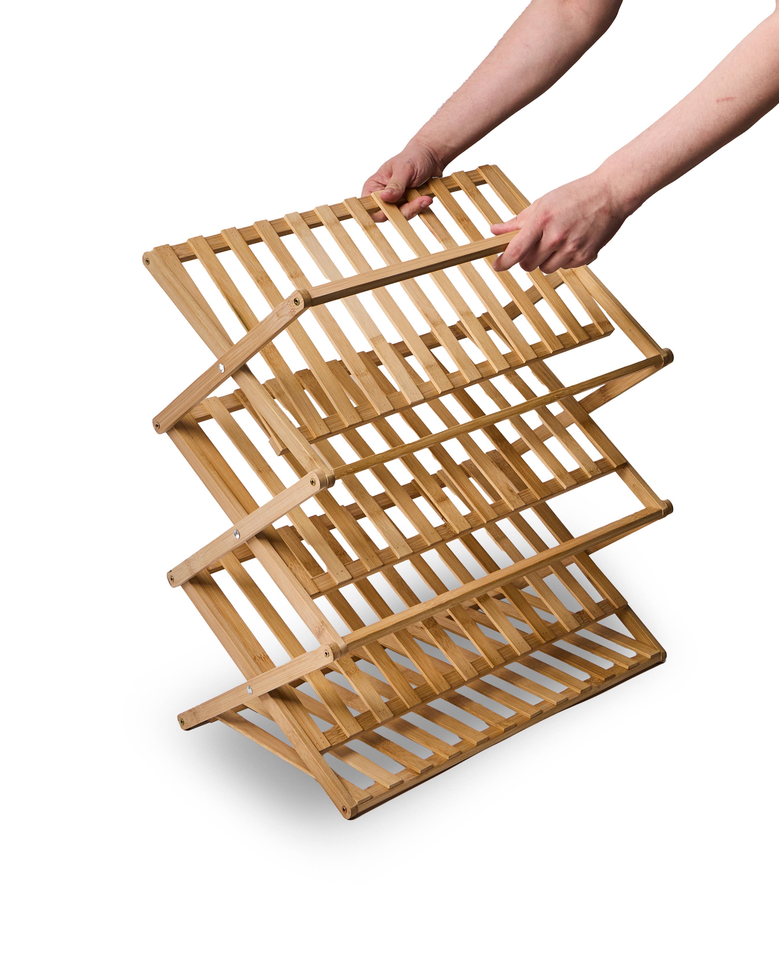 Core Home - Wholesale Kitchen Storage/Organizer - Bamboo 4 Tier Multi-Purpose Collapsible Rack1