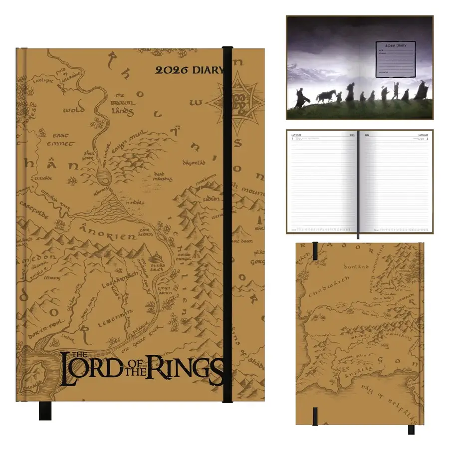 Pyramid International - Wholesale Journal/Diary - Lord Of The Rings 2026 Official A5 Day to Page Diary0