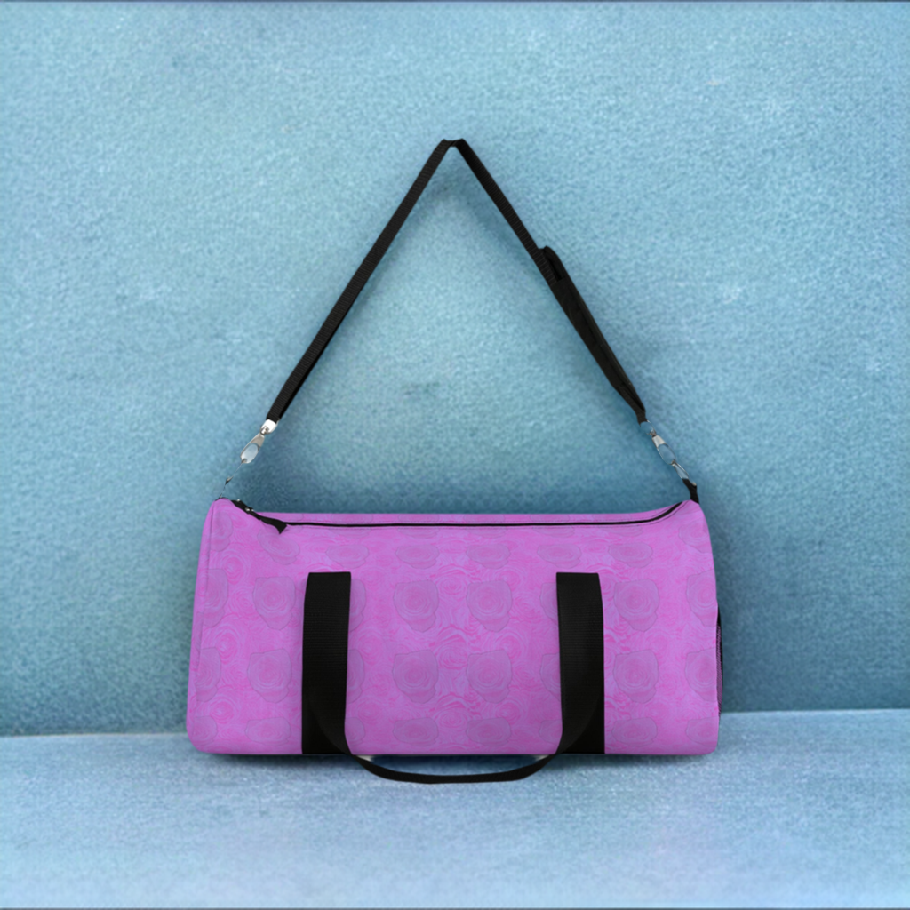 Los Angeles Mercantile™ - Wholesale Weekender Bag - Women's - Purple Rose Duffel Bag Flower Lover Gym Bag3