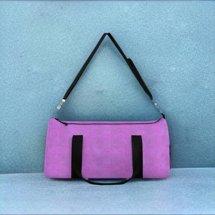 Los Angeles Mercantileâ„¢ - Wholesale Weekender Bag - Women's - Purple Rose Duffel Bag Flower Lover Gym Bag3