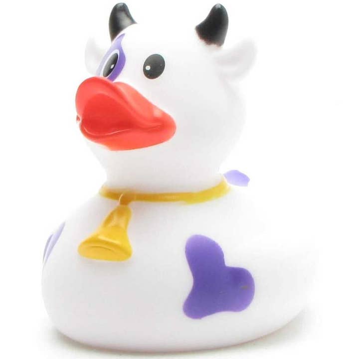 Duckshop - Wholesale Bath Toy - Baby - Purple Cow Rubber Duck - Rubber Duck