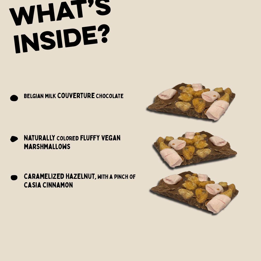 VS Food Online - Johnny Doodle - Vente Barre chocolatée - Barre de chocolat au lait fondue avec guimauves et noisettes - Johnny Doodle5