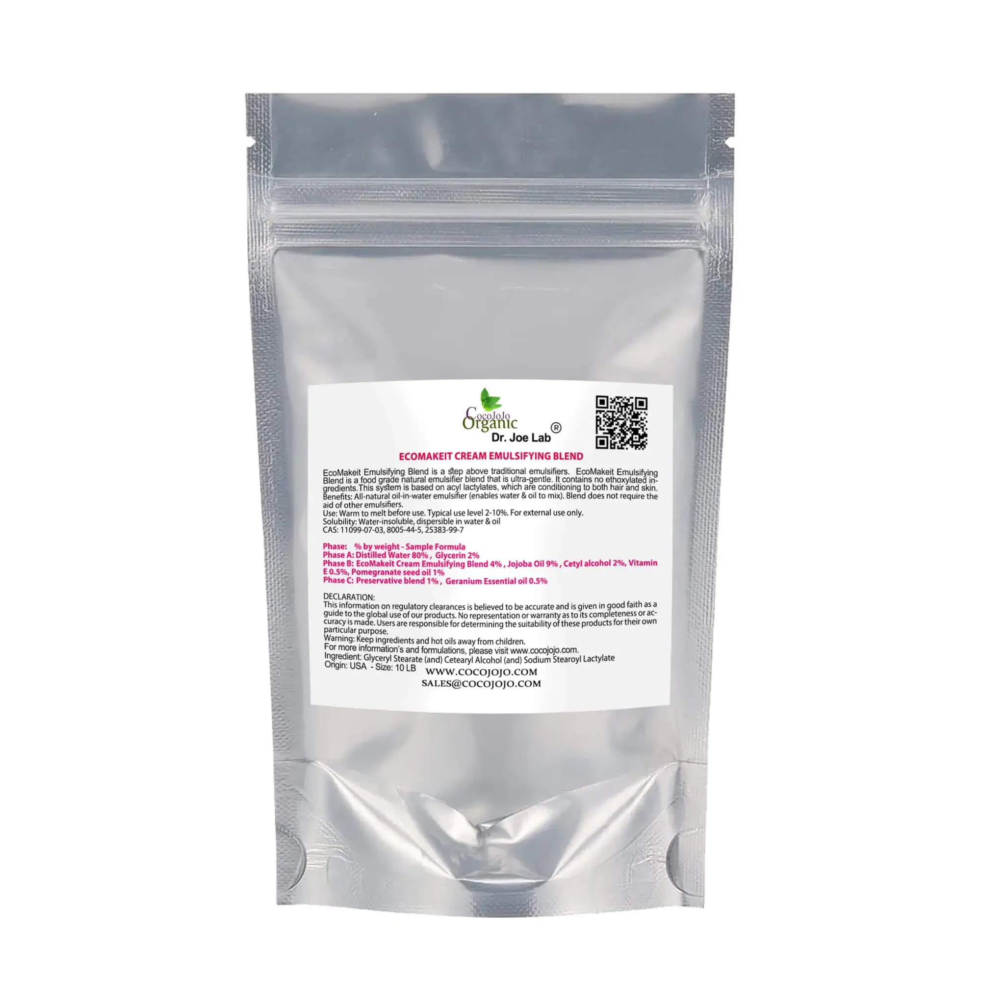 Coco jojo - Wholesale Body Cream/Lotion - Eco Make It Cream - Emulsifying Blend3