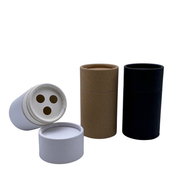 2 ounce / 60 g Paper Shaker Tube Large Holes for wholesale by GreenWay Containers