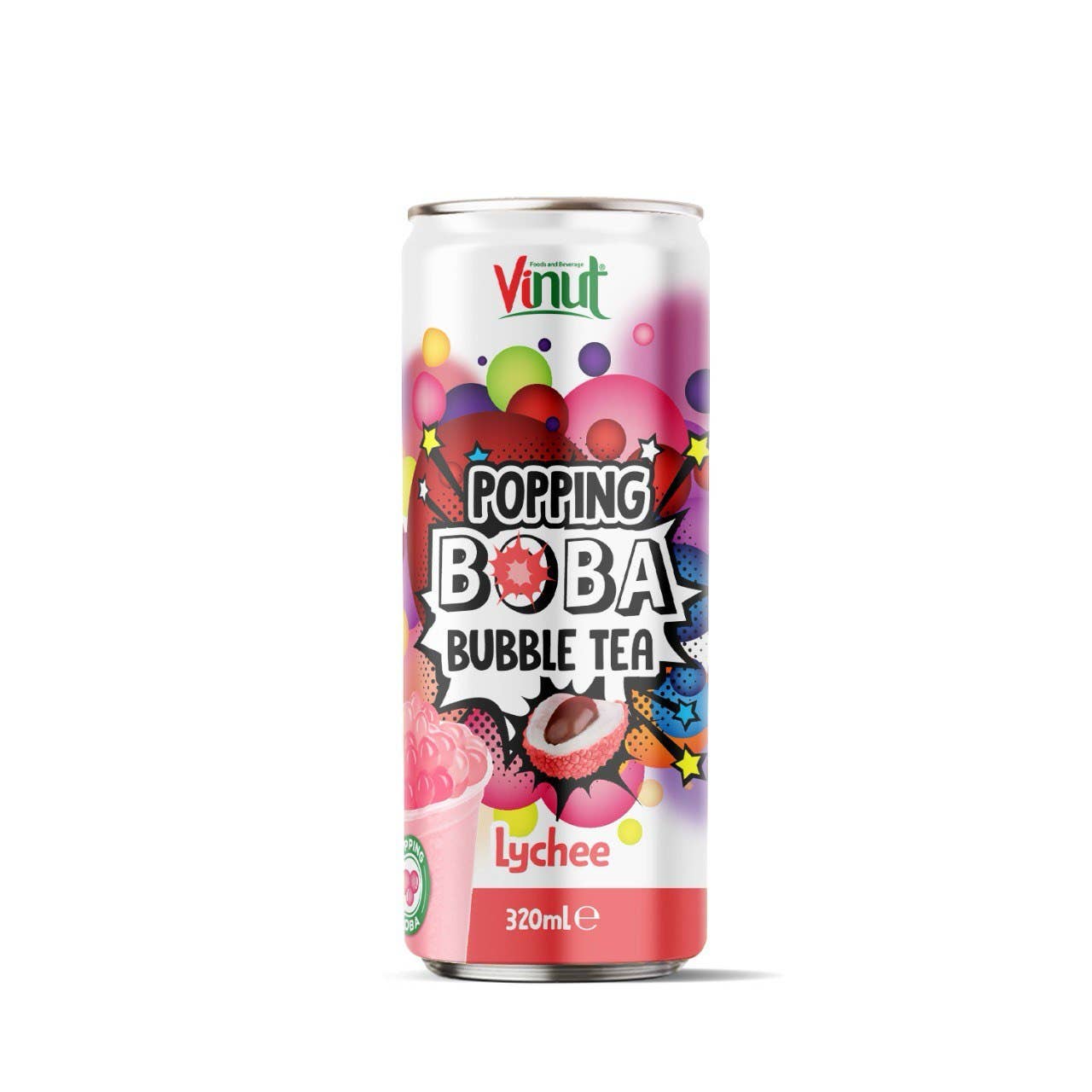 Horizon Top Market - Wholesale Iced Tea - Vinut Bubble Tea-Lychee-11 oz. x 24
