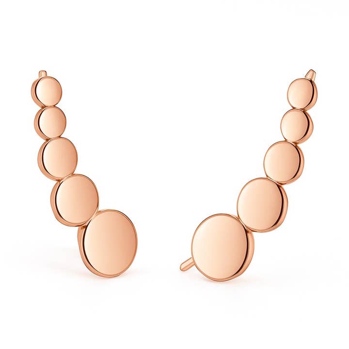 Oorklimmer Ajana 925 zilver rosé verguld voor wholesale door Impala