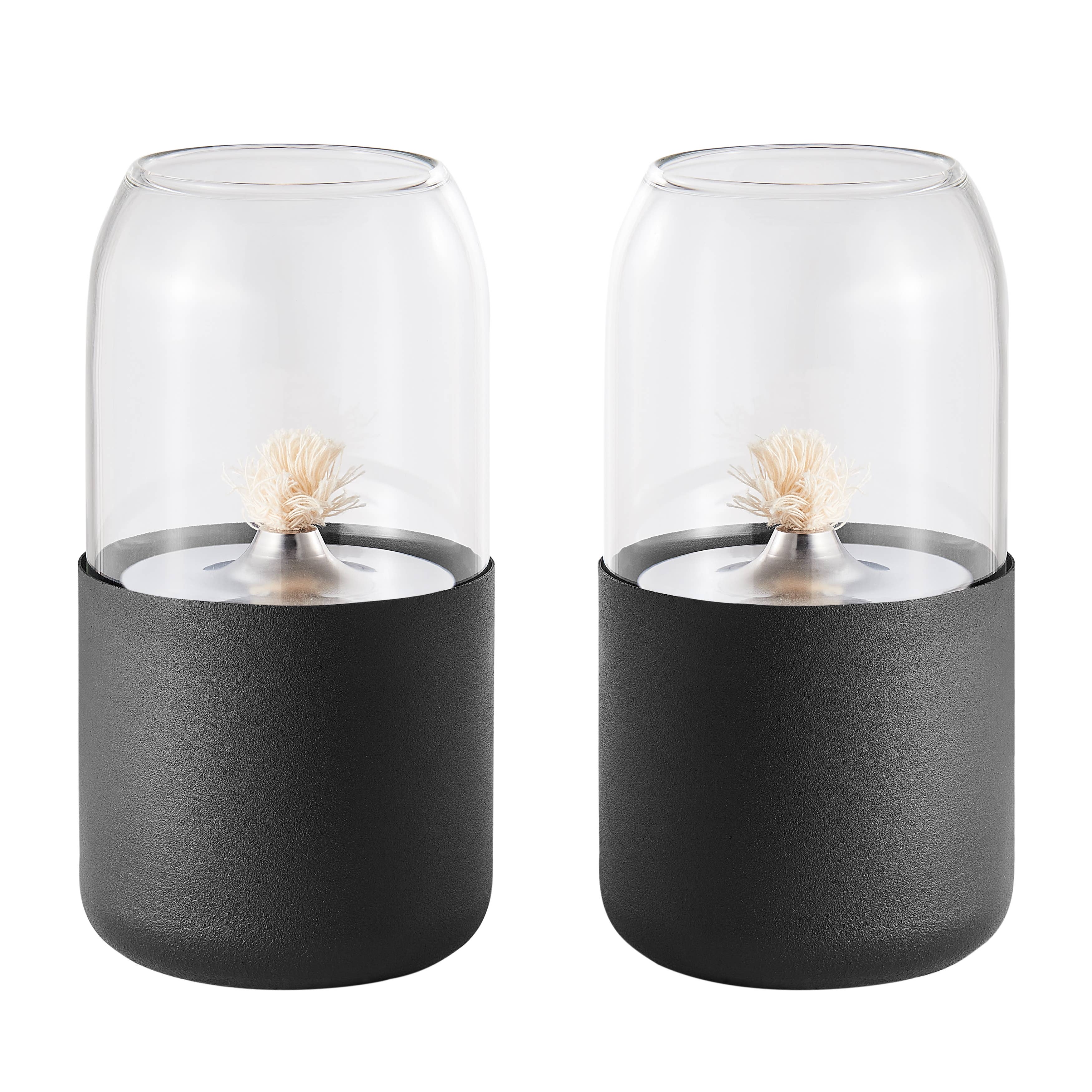 Danya B – Großhandel Feuerstelle – Ambrose Öllampen-Tischfeuerstelle, Set mit 2 Stück10