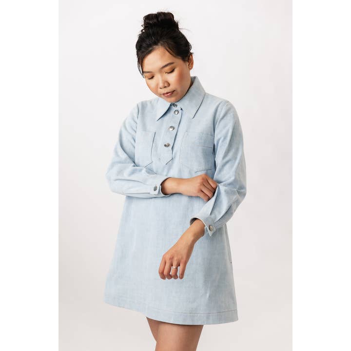Named Clothing Finland Oy - Wholesale Craft Sewing Kit - Loviisa Denim Dress sewing pattern