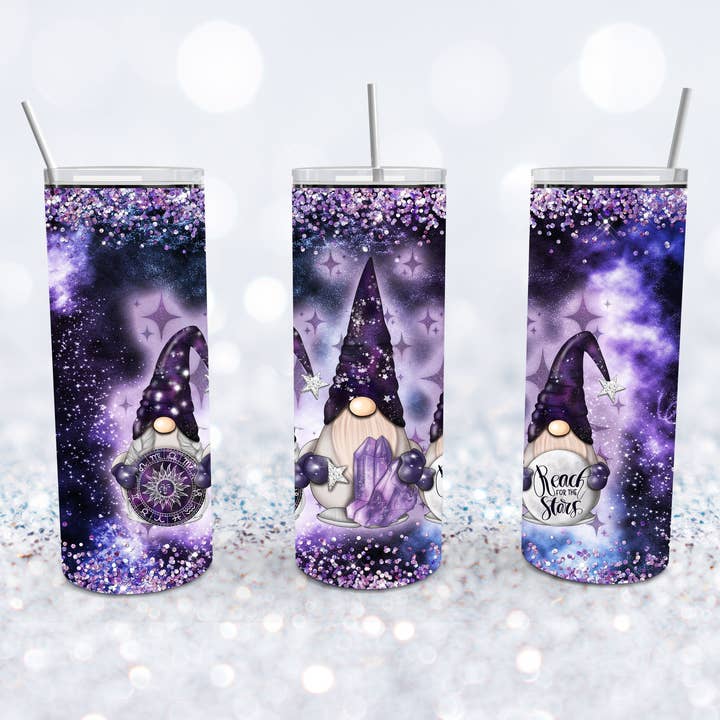 Celestial Zodiac Gnomes Tumbler for wholesale by Beyond Bayside