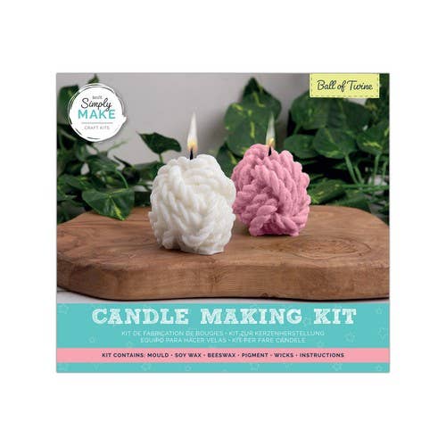 West Design Products - Wholesale Doe-het-zelf-knutselset - Eenvoudig Doe-Het-Zelf Kaarsenpakket - Bol Touw