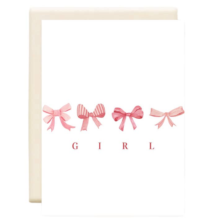 GIRL | New Baby Greeting Card for wholesale by Inkwell Cards