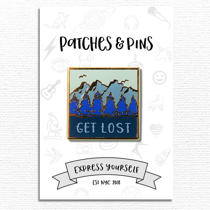 Get Lost Enamel Pin for wholesale by Patches and Pins