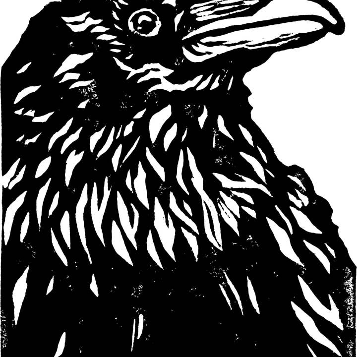 Autocollant Sapphorica Creations Raven pour la vente par Sapphorica Creations