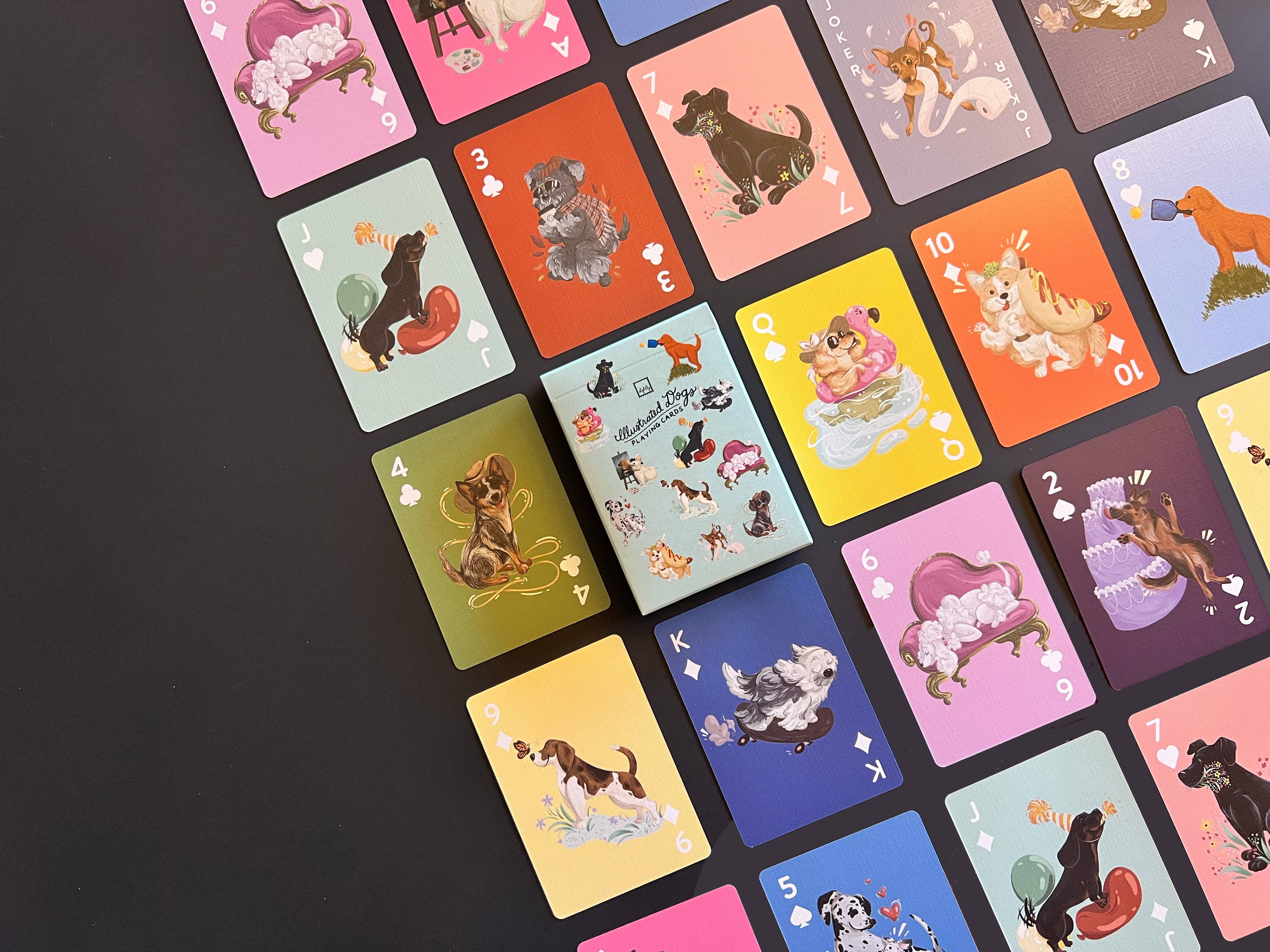 Slightly Stationery - Wholesale Playing Cards - Illustrated Dogs Playing Cards3