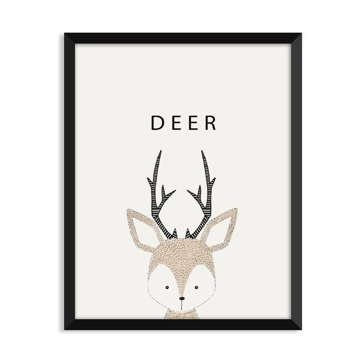 Handdrawn Deer - Nursery - Unframed Art Print for wholesale by Serif