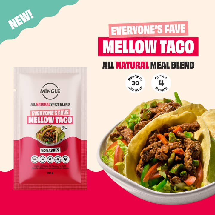 Mingle Seasoning - Wholesale Dried Spice Mix - MELLOW TACO - 3 PACK