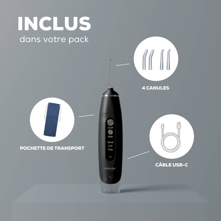 NEOPULSE - Wholesale Toothbrush - MY FIRST Water Flosser - Black3