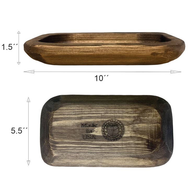 Rustic Haven Decor - Wholesale Decorative Plate/Dish/Bowl - 12 pack Wooden Dough Bowl Decor Hand Carved