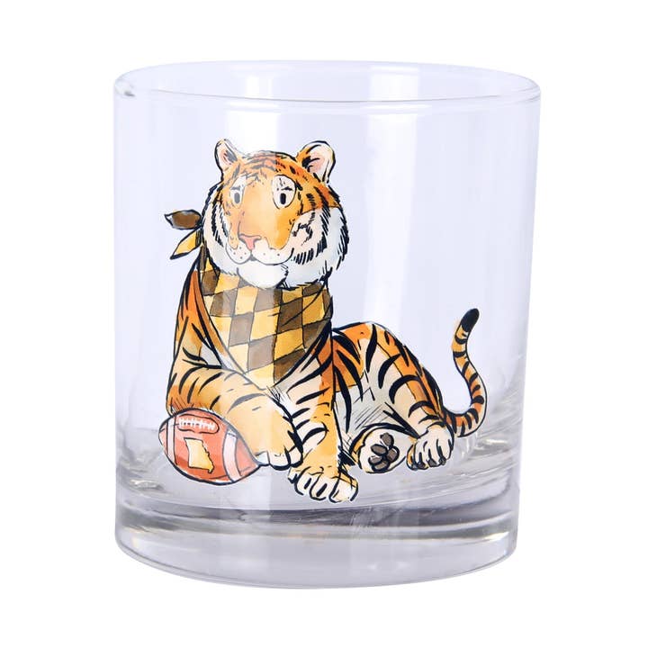 Missouri MO State Spirit Tiger Rocks Glass for wholesale by Barrel Down South