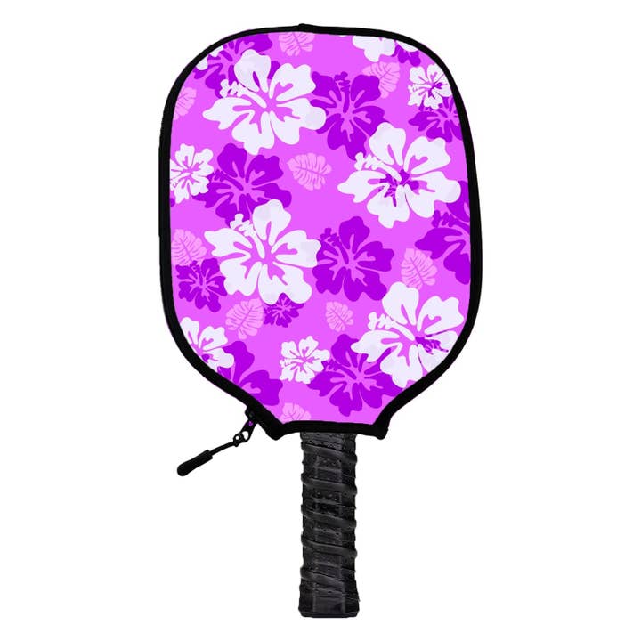 Funda de pickleball con hibisco morado para venta al por mayor de PickleBallerz