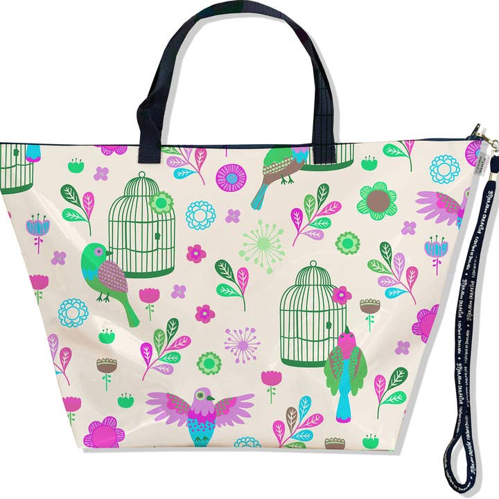 Bolsa de viaje grande, bolsa de fin de semana Pájaros y jaulas para venta al por mayor de BISTRAKOO