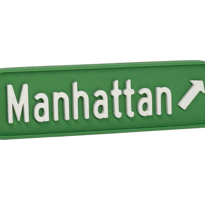 Manhattan Highway Sign Fridge Magnet for wholesale by MHK Made