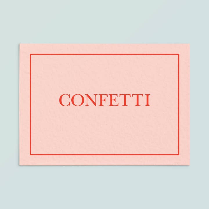 Biglietto casual | Confetti per la vendita all'ingrosso da parte di Likestationery