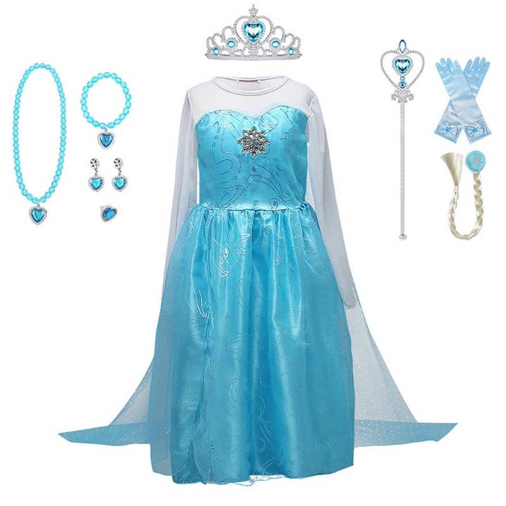 Ekartini - Wholesale Costume - Kids - Elsa Princess Dress For Children's Colorful Cosplay