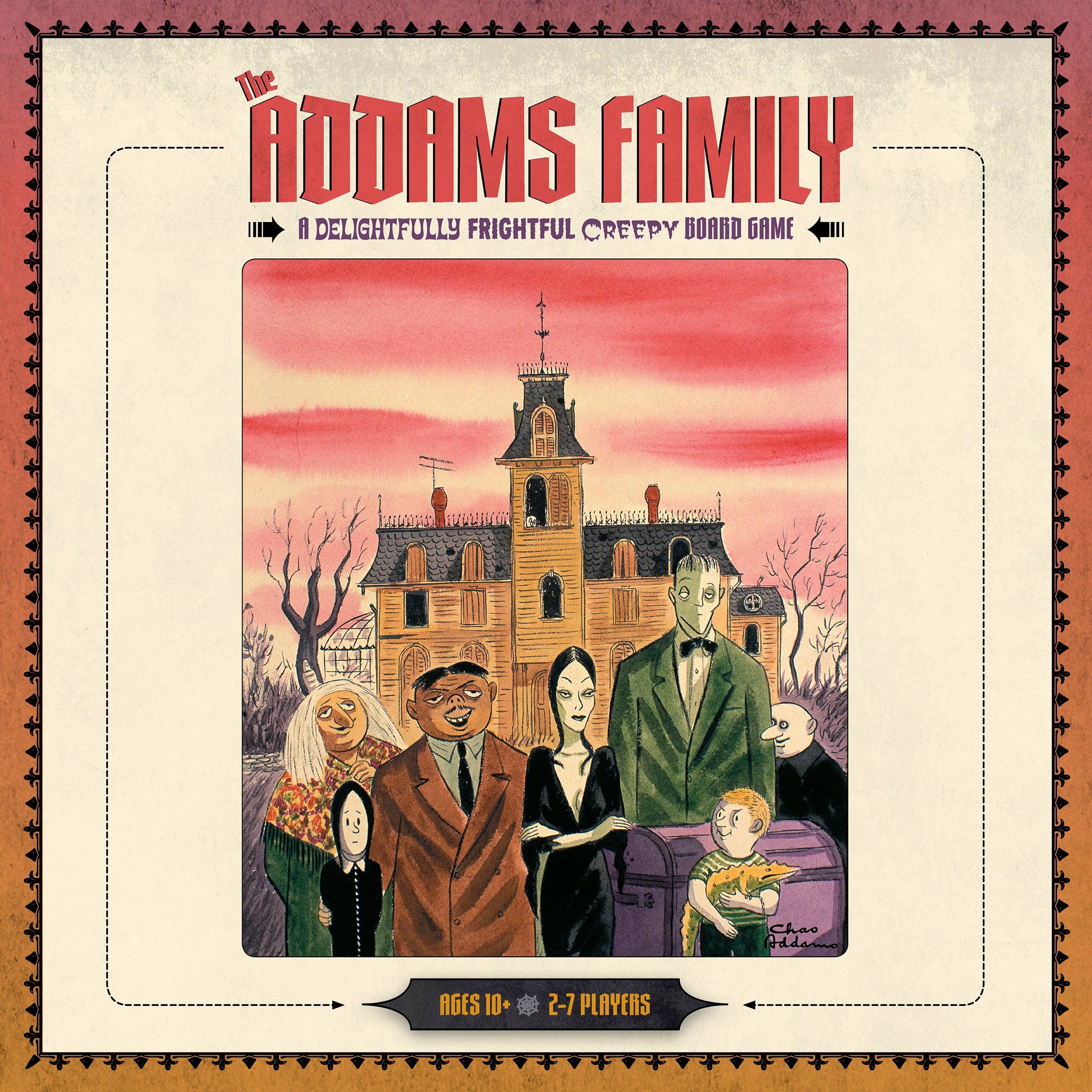 Pomegranate – wholesale Board game – The Addams Family: A Delightfully Frightful Creepy Board Game1