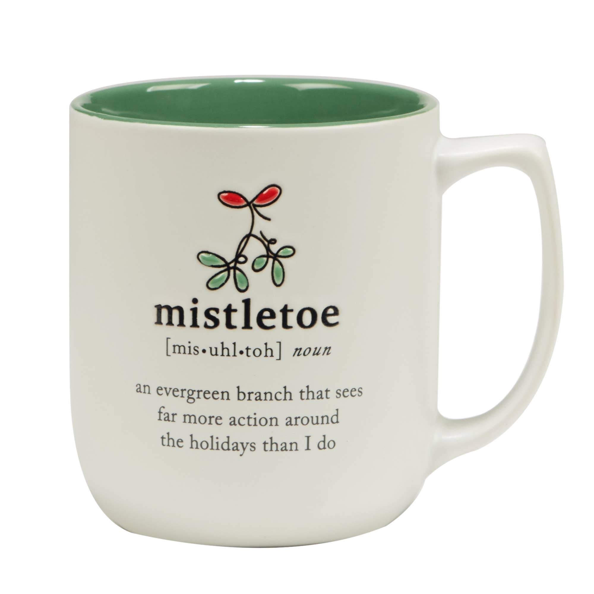 Certified International - Wholesale Coffee Mug - Christmas Fun Green Sayings Mug 16 oz asst2