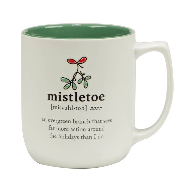 Certified International - Wholesale Coffee Mug - Christmas Fun Green Sayings Mug 16 oz asst2