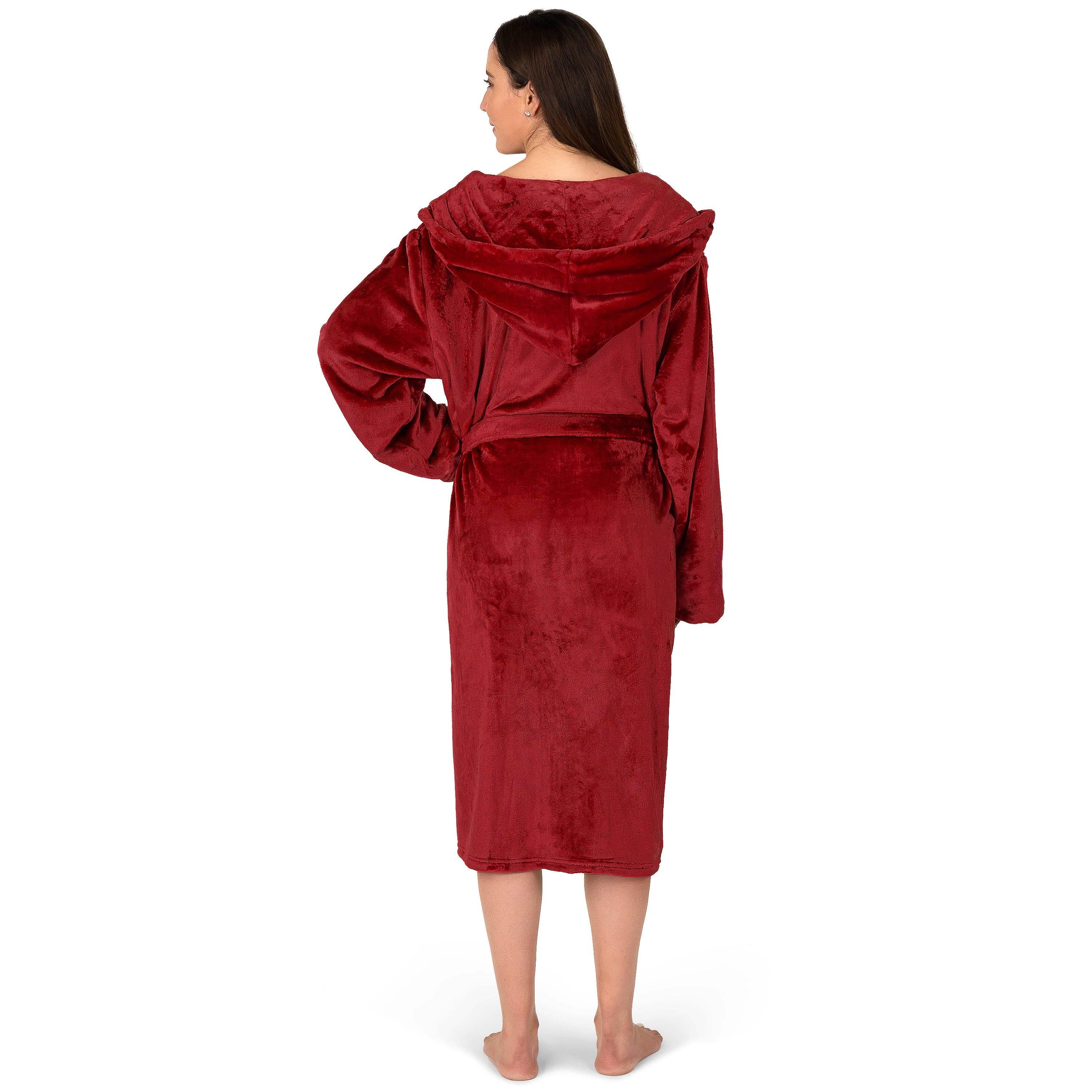 Pavilia - Wholesale Robe - Women's - Women's Classic Fleece Robe with Hood34