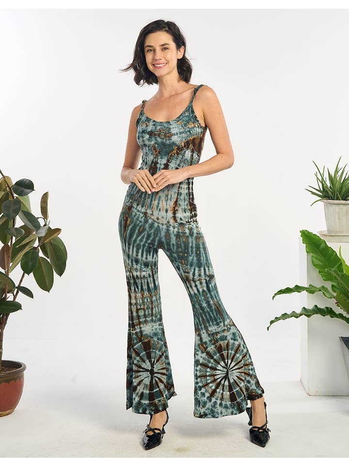 White Blue WOMENS CLOTHING-TIE-DYE PANT (TH-1969) for wholesale on Faire
