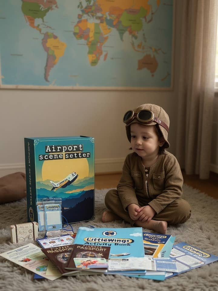 Lufthavn Rollelegescene Sættersæt for engroshandel hos Playtime Pioneers