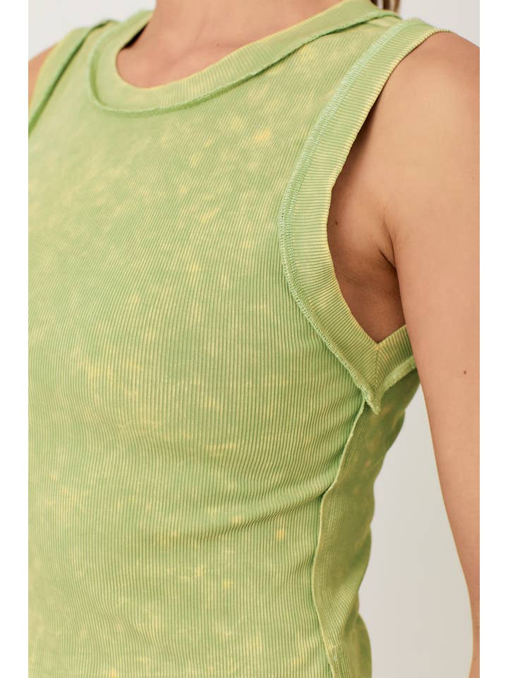 Mystree - Wholesale Tank Top - Women's - 60556 Exposed Seaming Ribbed Tank35