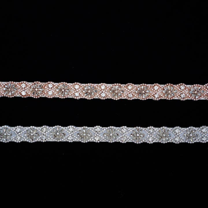 Coco Handmade Rhinestone Crystal Women's Belt for wholesale by Brides and Belts