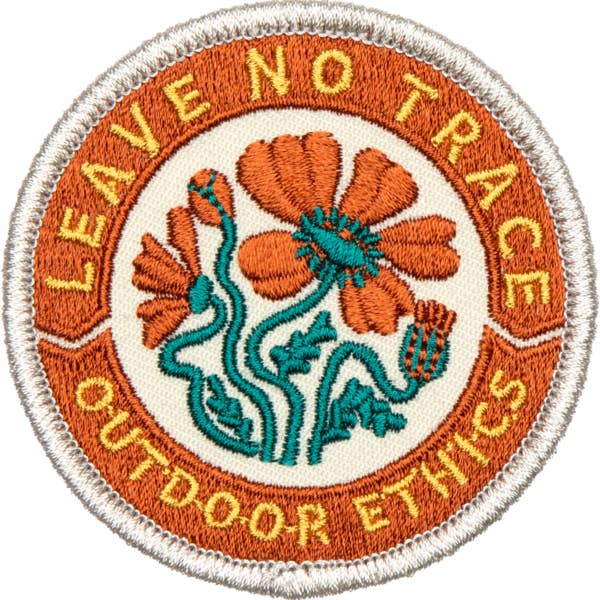 Leave No Trace Outdoor Ethics Embroidered Patch for wholesale by The Landmark Project