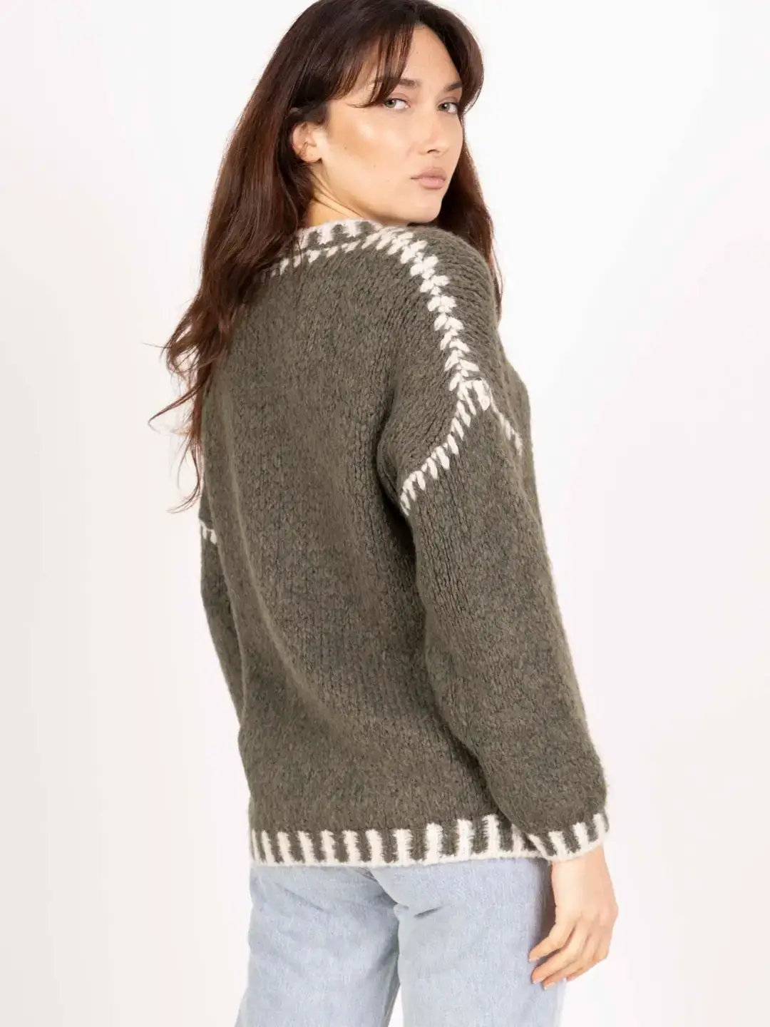 Pépouz' Paris - Wholesale Knit Sweater - Women's - Soft two-tone knit sweater PP25168