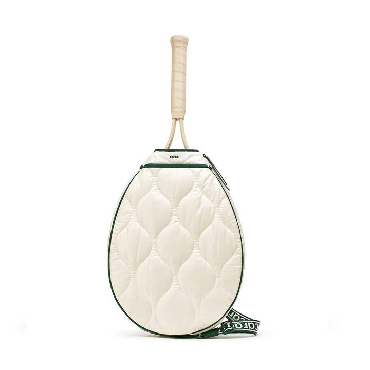 Tennis Quilted Racquet Sling in Ivory for wholesale by Caraa