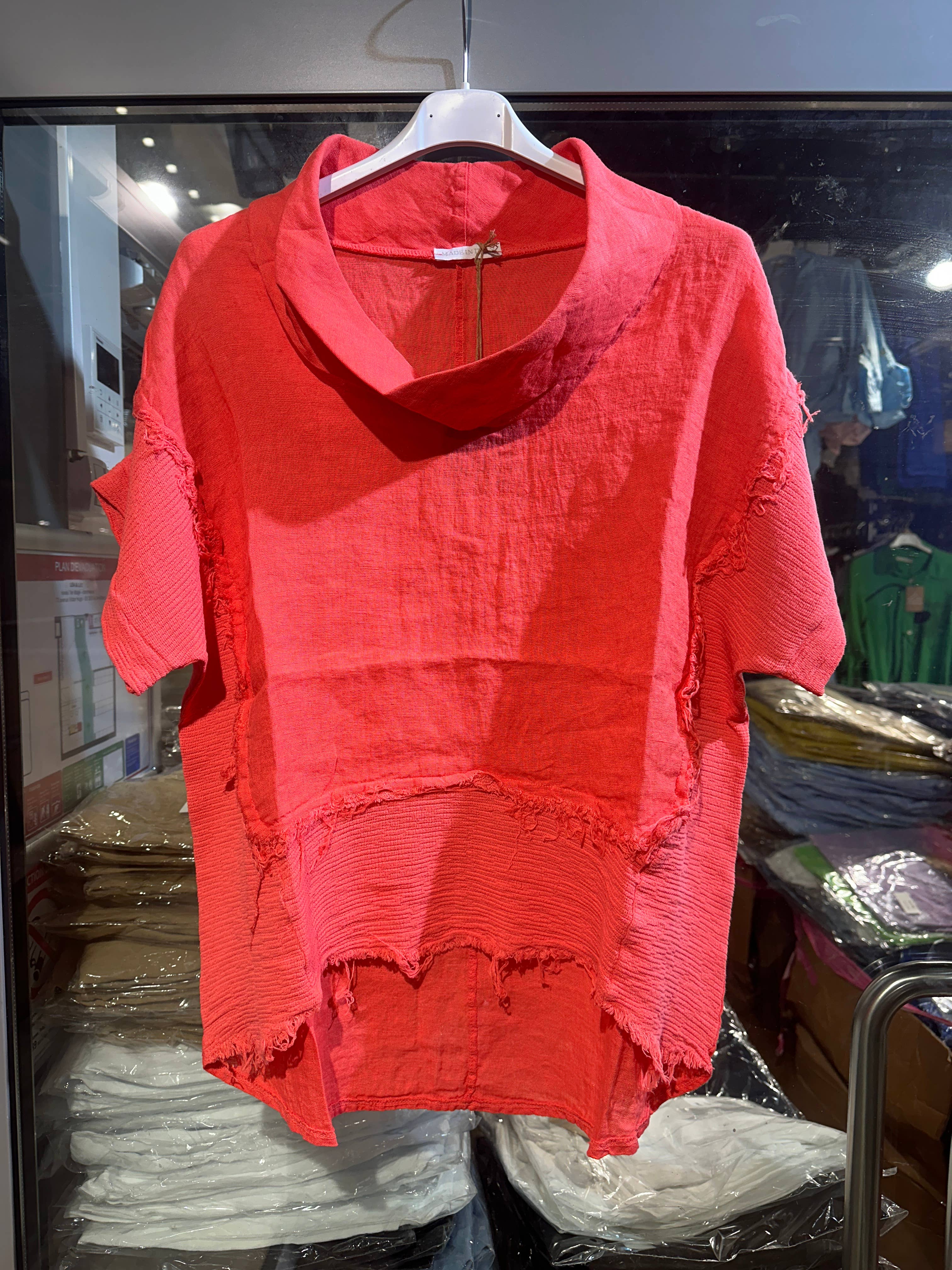 LÉA & LUC – Großhandel Bluse – Damen – 100 % Leinenbluse REF. 462317