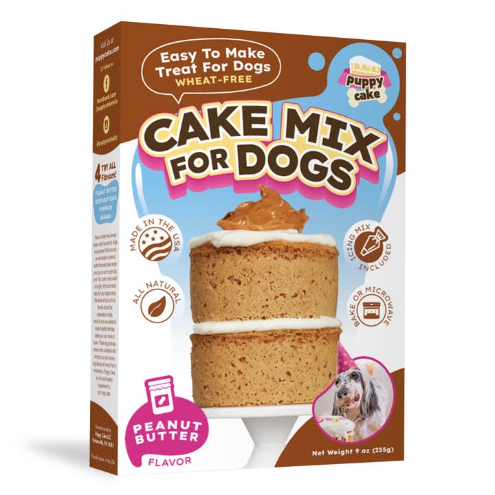 Puppy Cake LLC - Wholesale Pet Treats - Dog - Puppy Cake - Dog Birthday Cake Mixes with Icing