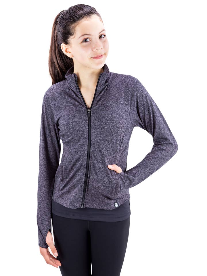 Liakada Dancewear - Wholesale Athletic Jacket - Kids - Girls' Flex Full Zip Jacket