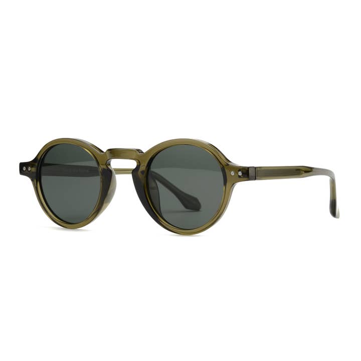 TANNER | Verde Azeitona Transparente | Lente Fumada por atacado de Ryan Simkhai Eyeshop