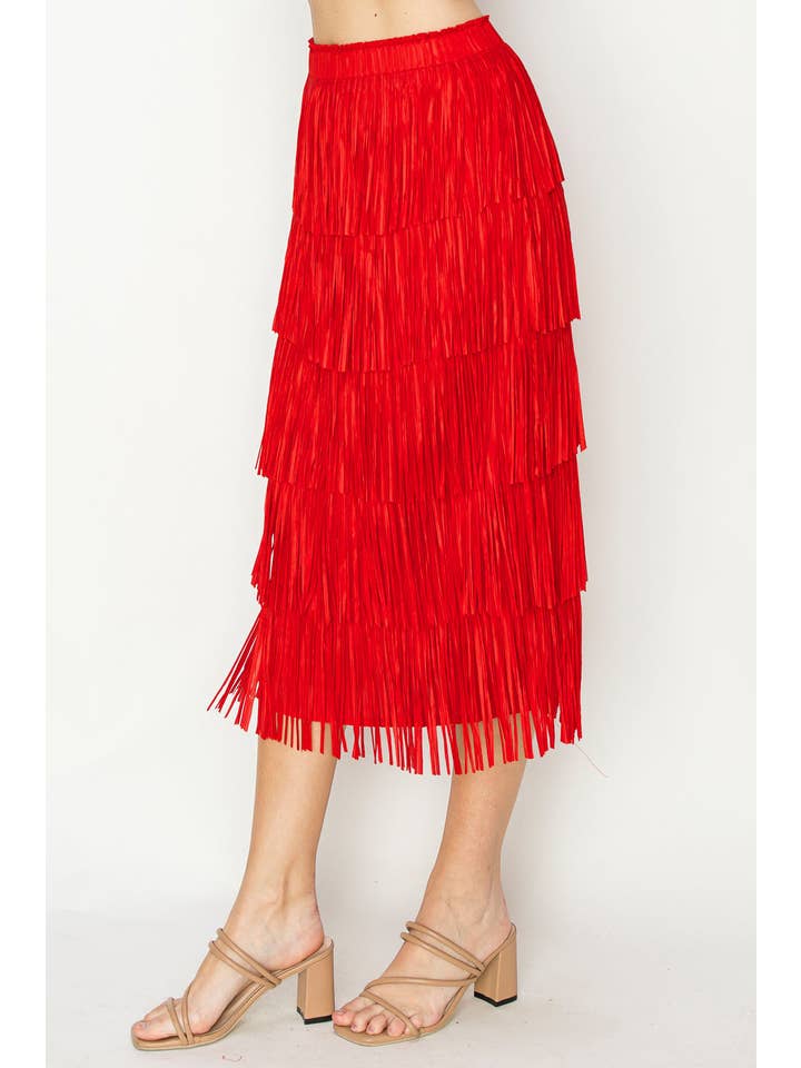 Joh Apparel - Wholesale Skirt - Women's - Jayleen Fringe Skirt6