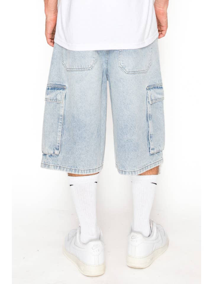 Victorious - Wholesale Shorts – Men's - DS2120 Baggy Fit Cargo Denim Shorts (Open Pack)13